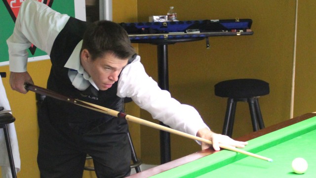 Corey Deuel pictured during the 2013 United States National Snooker Championship - Photo  SnookerUSA.com