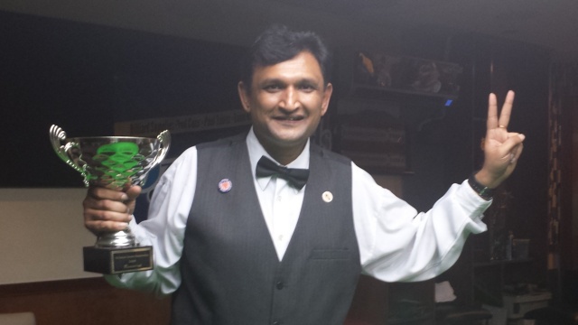 Ajeya Prabhakar wins his second United States National Snooker Championship title this year at Top 147 Snooker Club in Brooklyn, New York - Photo  SnookerUSA.com