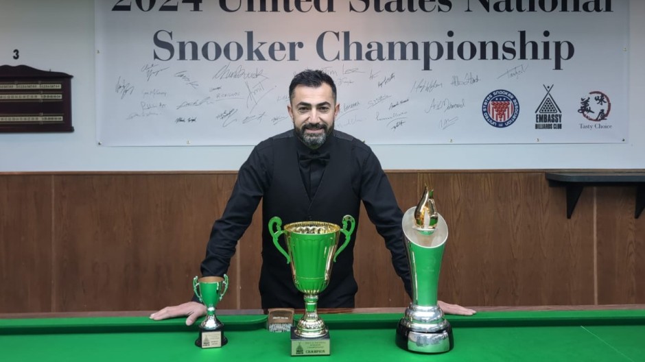 The 2024 United States National Snooker Champion, Renat Denkha