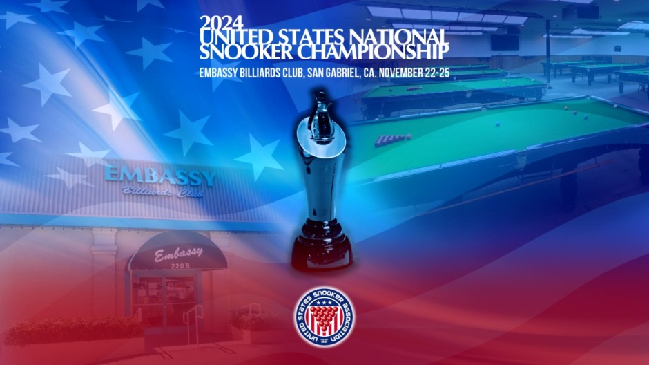 2024 United States National Snooker Championship. Embassy Billiards Club. San Gabriel, CA. November 22-25