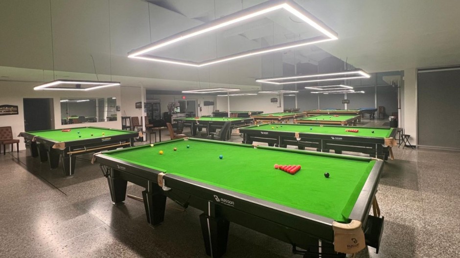 A view inside of The Champion Snooker Club in Concord, California